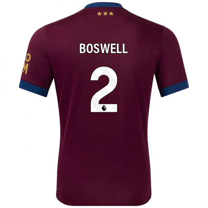 Niño Camiseta Maria Boswell #2 Marrón 2ª Equipación 2024/25 La Camisa Perú