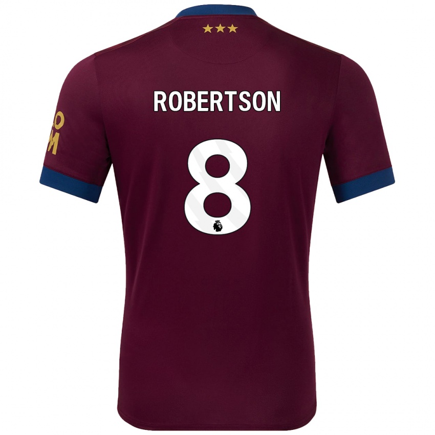 Niño Camiseta Kyra Robertson #8 Marrón 2ª Equipación 2024/25 La Camisa Perú