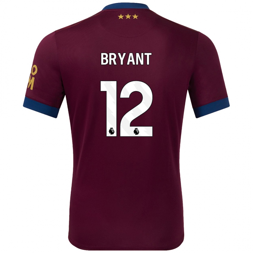 Niño Camiseta Issy Bryant #12 Marrón 2ª Equipación 2024/25 La Camisa Perú