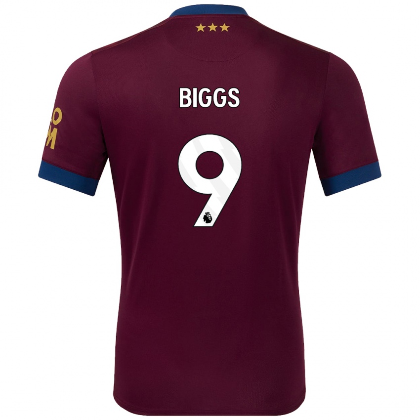 Niño Camiseta Maddie Biggs #9 Marrón 2ª Equipación 2024/25 La Camisa Perú