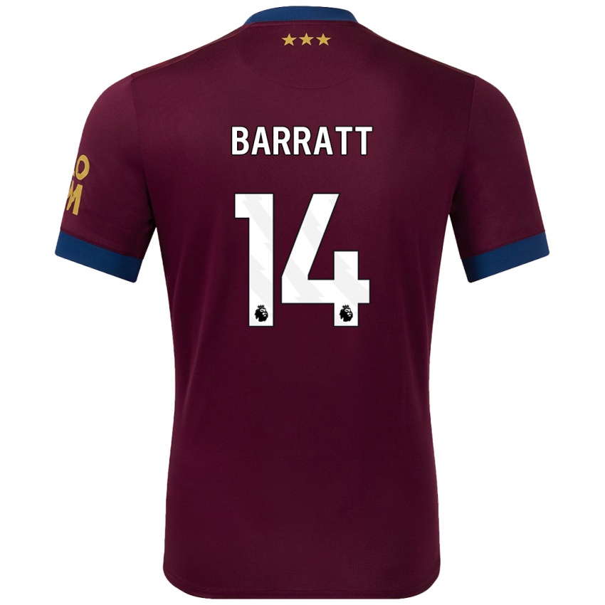 Niño Camiseta Zoe Barratt #14 Marrón 2ª Equipación 2024/25 La Camisa Perú