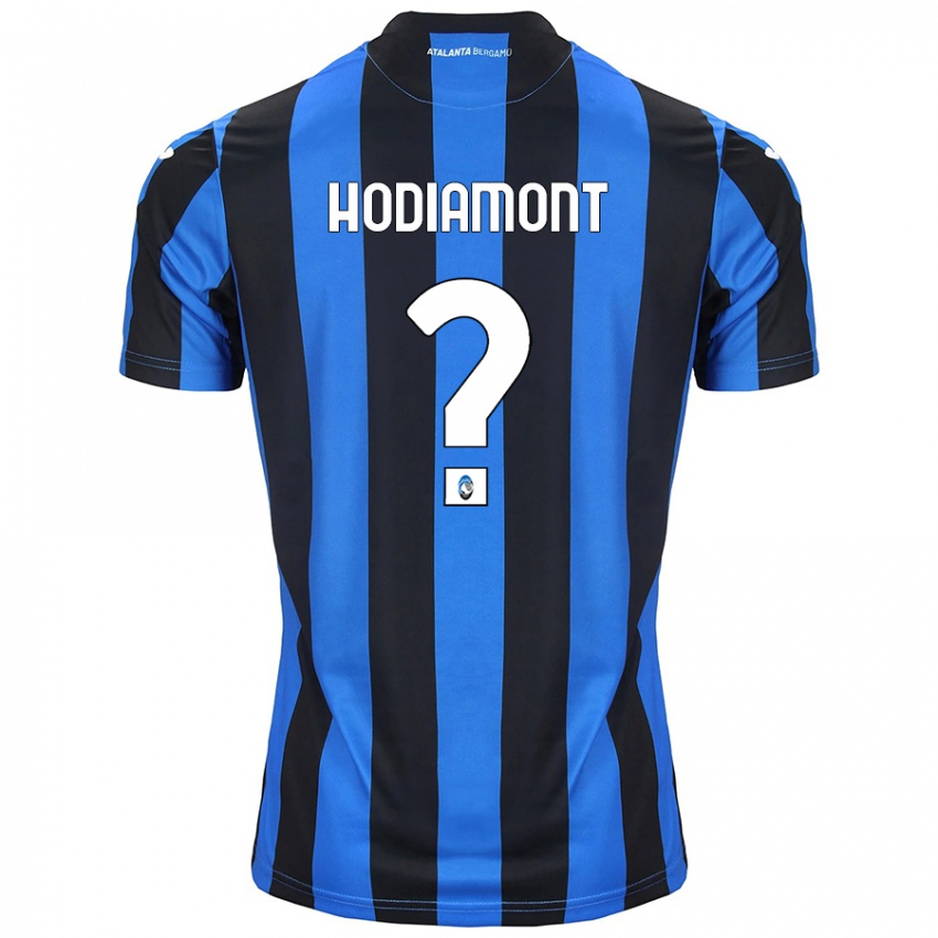 Hombre Camiseta Lyam Hodiamont #0 Azul Negro 1ª Equipación 2024/25 La Camisa Perú