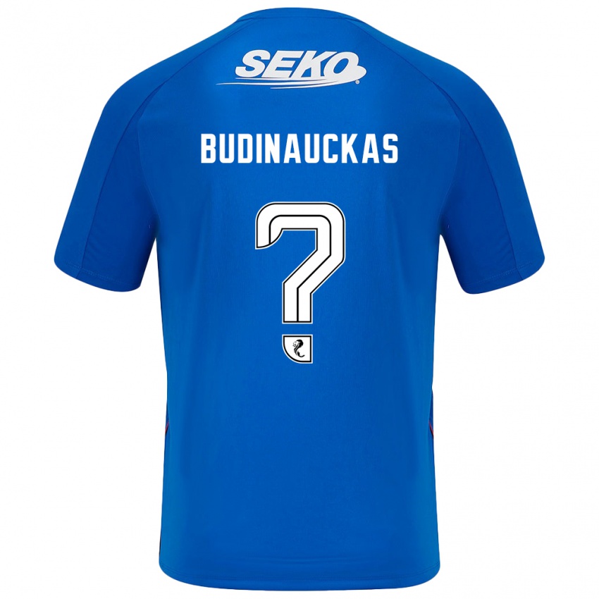 Hombre Camiseta Lewis Budinauckas #0 Azul Oscuro 1ª Equipación 2024/25 La Camisa Perú