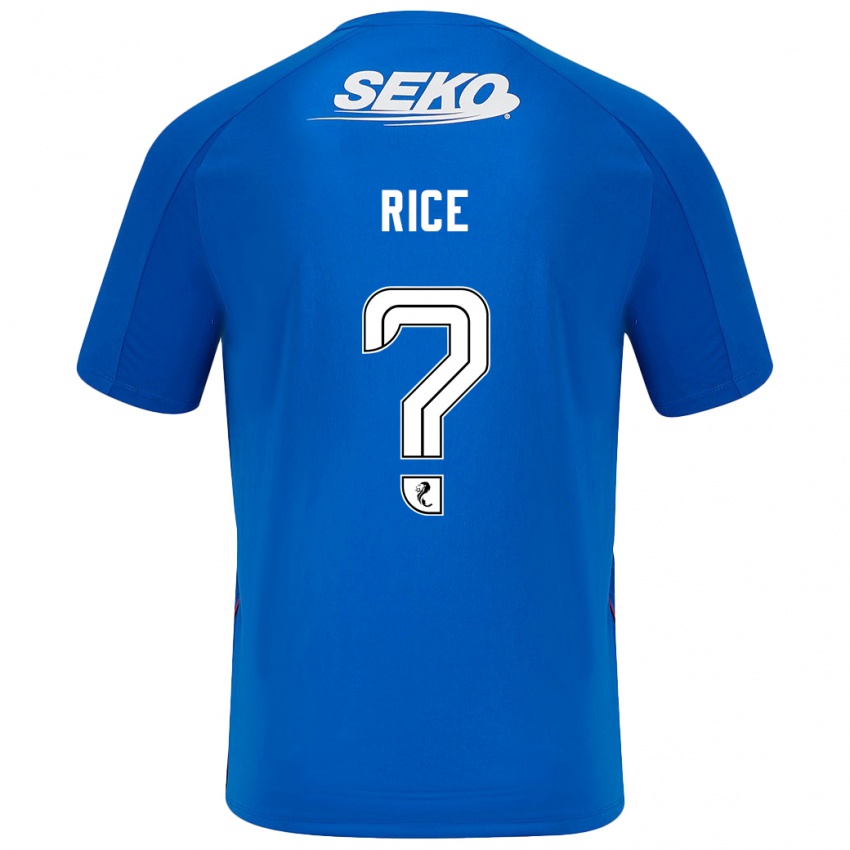 Hombre Camiseta Bailey Rice #0 Azul Oscuro 1ª Equipación 2024/25 La Camisa Perú