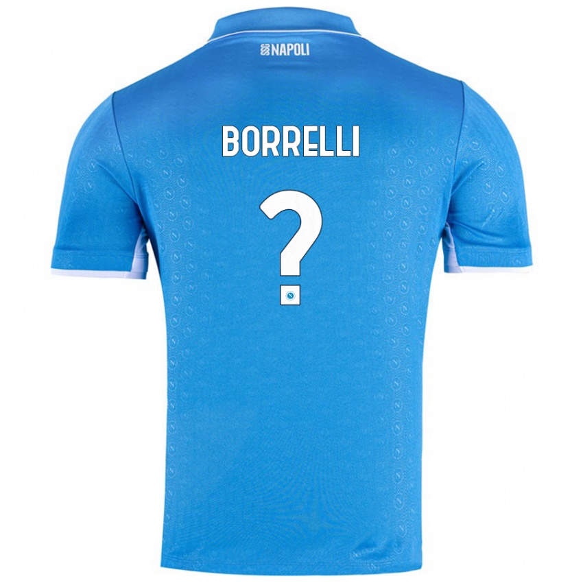 Hombre Camiseta Ciro Borrelli #0 Azul Cielo 1ª Equipación 2024/25 La Camisa Perú