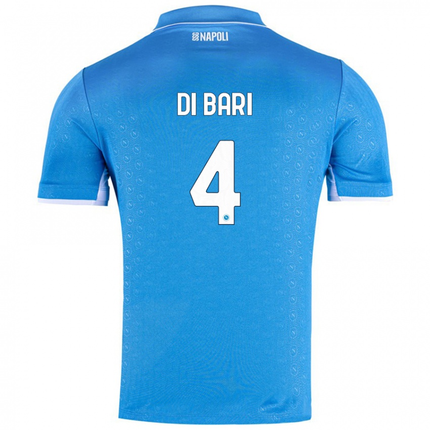 Hombre Camiseta Martina Di Bari #4 Azul Cielo 1ª Equipación 2024/25 La Camisa Perú