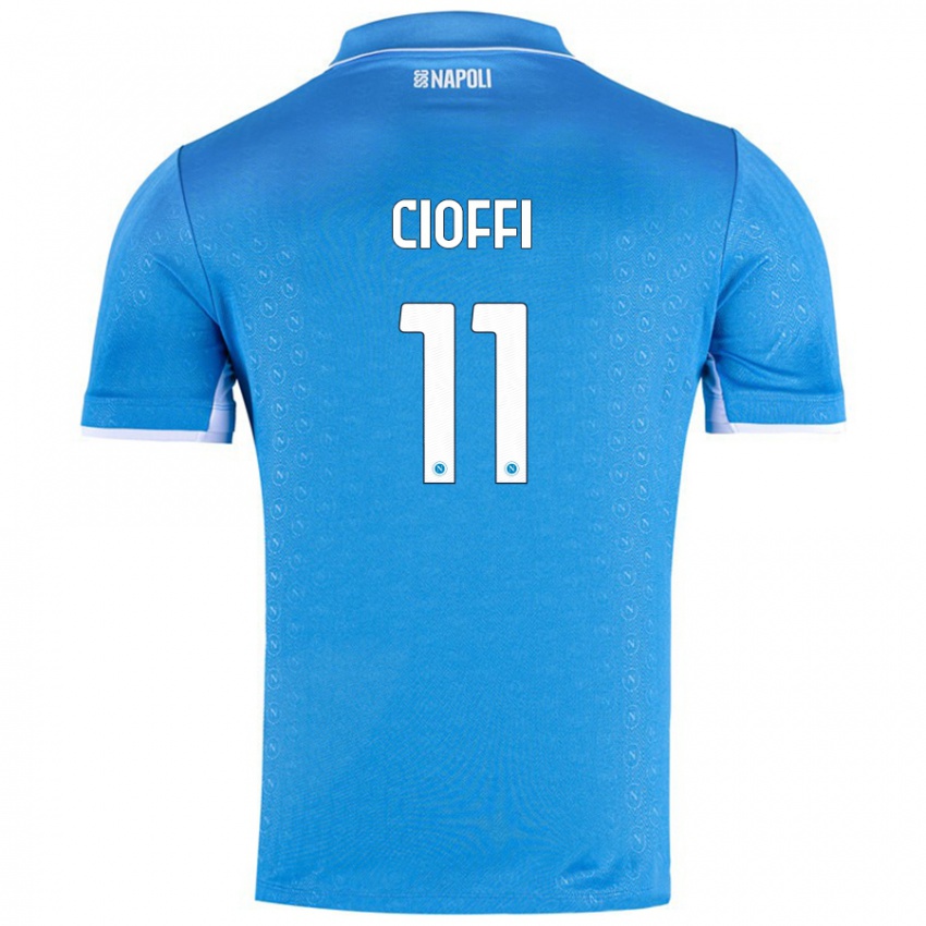 Hombre Camiseta Antonio Cioffi #11 Azul Cielo 1ª Equipación 2024/25 La Camisa Perú