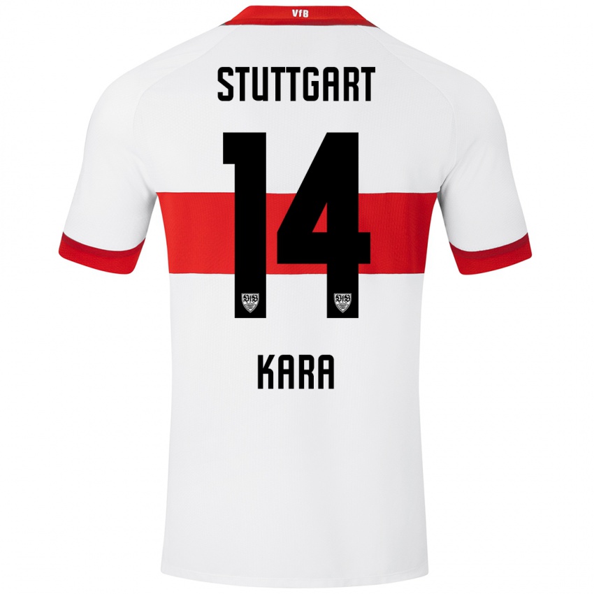 Hombre Camiseta Semih Kara #14 Blanco Rojo 1ª Equipación 2024/25 La Camisa Perú