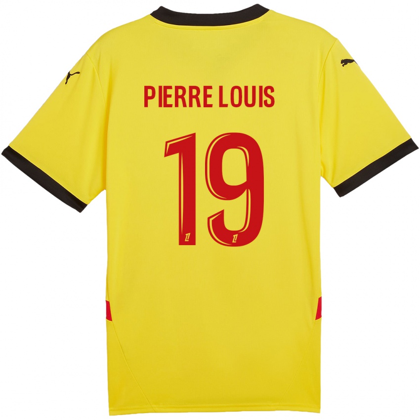 Hombre Camiseta Dayana Pierre-Louis #19 Amarillo Rojo 1ª Equipación 2024/25 La Camisa Perú