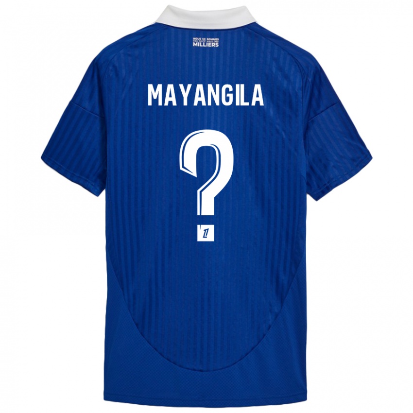 Hombre Camiseta Ryan Tutu Mayangila #0 Azul Blanco 1ª Equipación 2024/25 La Camisa Perú