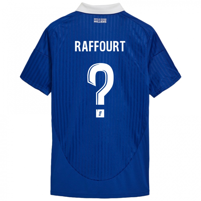 Hombre Camiseta Timéo Raffourt #0 Azul Blanco 1ª Equipación 2024/25 La Camisa Perú