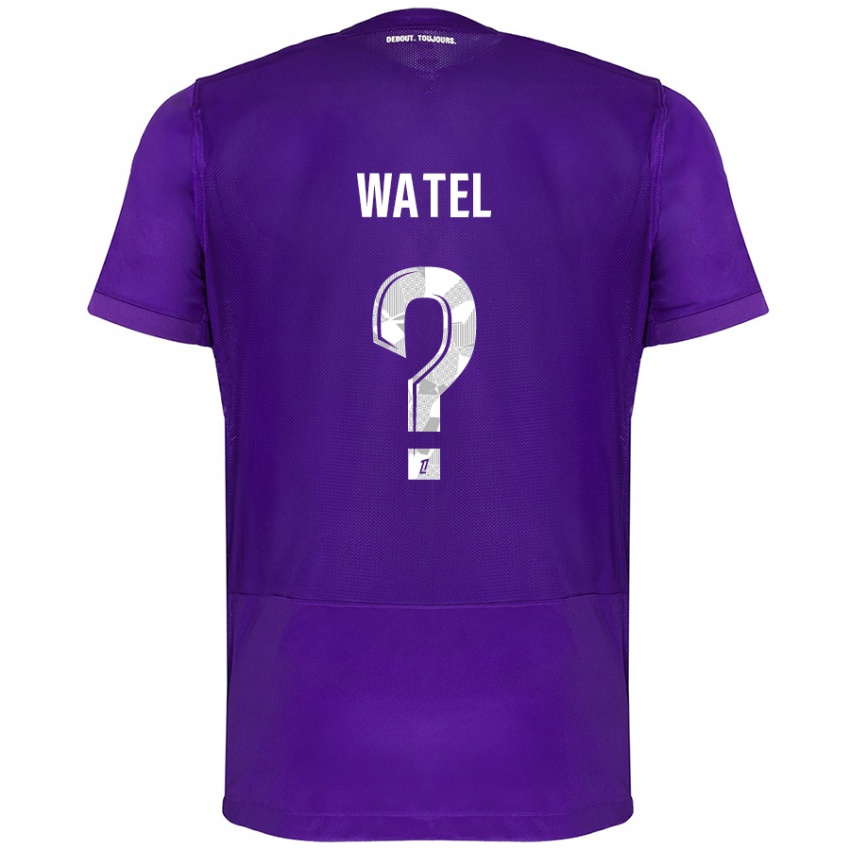 Hombre Camiseta Kylian Watel #0 Morado Blanco 1ª Equipación 2024/25 La Camisa Perú