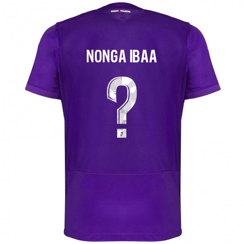 Hombre Camiseta Alou Nonga Ibaa #0 Morado Blanco 1ª Equipación 2024/25 La Camisa Perú