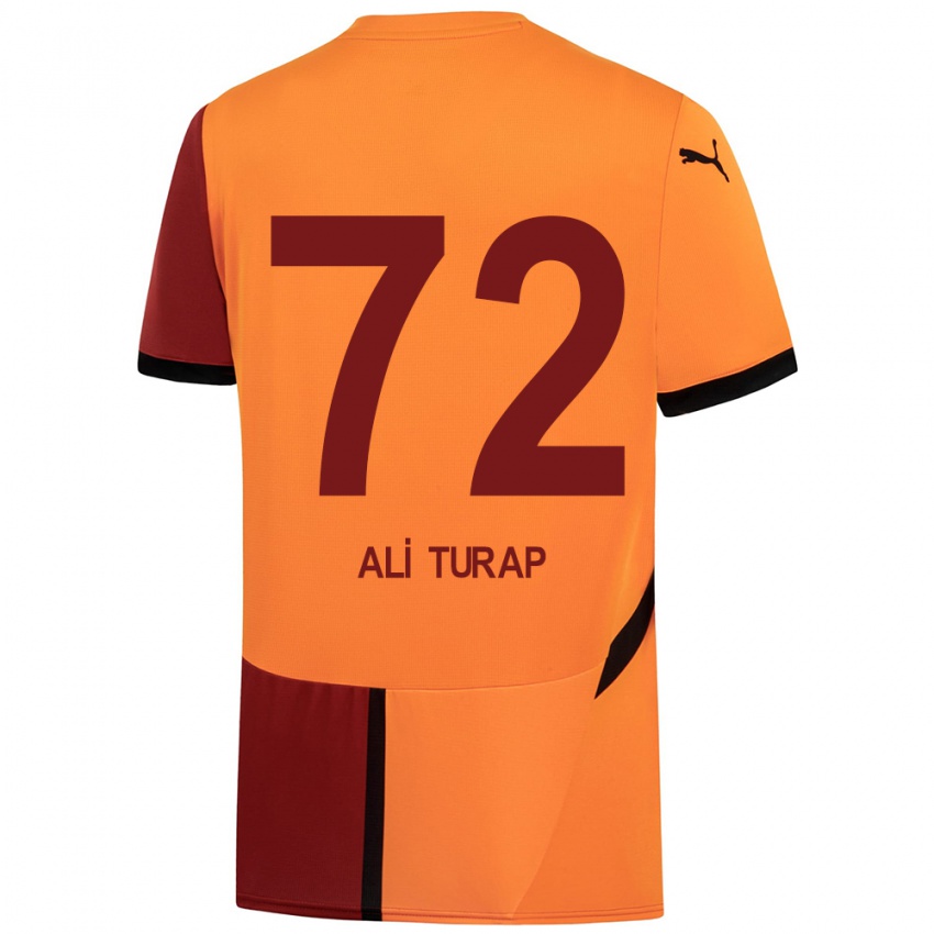 Hombre Camiseta Ali Turap Bülbül #72 Amarillo Rojo 1ª Equipación 2024/25 La Camisa Perú