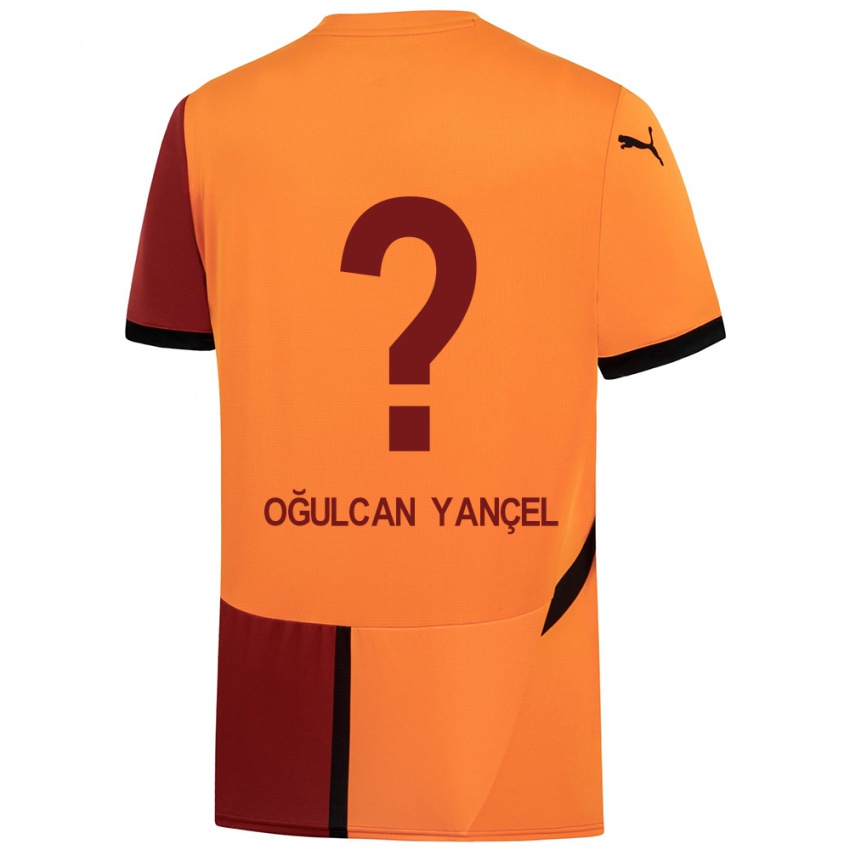 Hombre Camiseta Necati Oğulcan Yançel #0 Amarillo Rojo 1ª Equipación 2024/25 La Camisa Perú