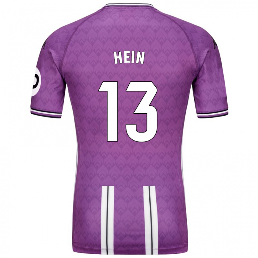 Hombre Camiseta Karl Hein #13 Púrpura Blanco 1ª Equipación 2024/25 La Camisa Perú