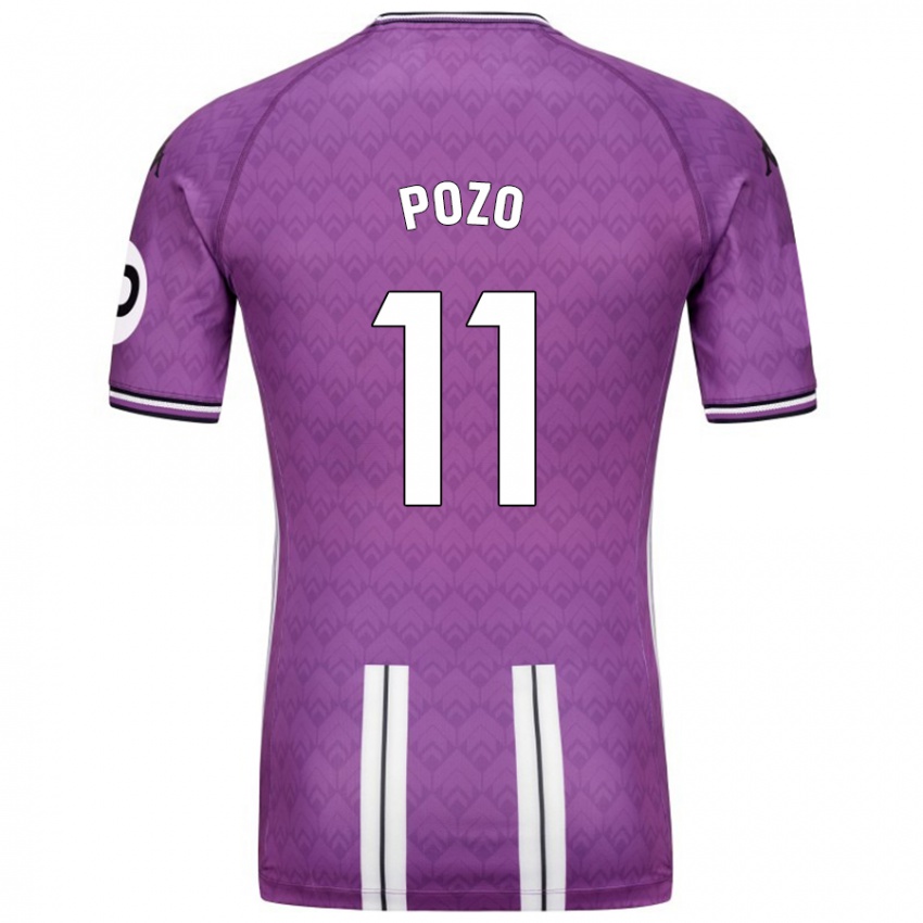 Hombre Camiseta Manuel Pozo #11 Púrpura Blanco 1ª Equipación 2024/25 La Camisa Perú