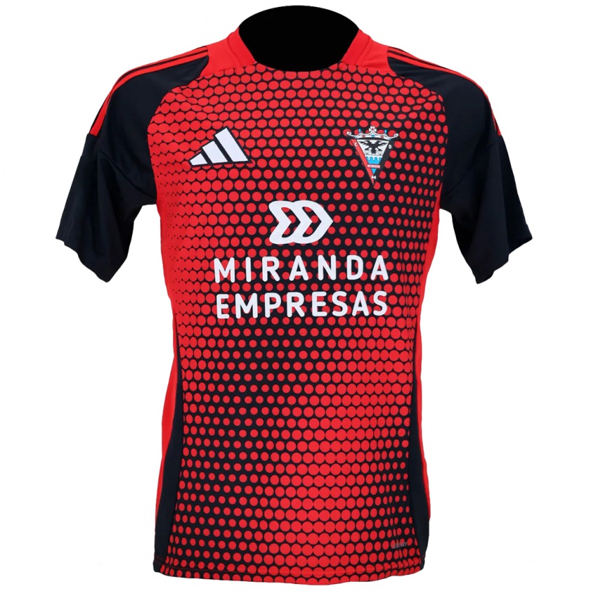 Hombre Camiseta Luis López #1 Rojo Negro 1ª Equipación 2024/25 La Camisa Perú