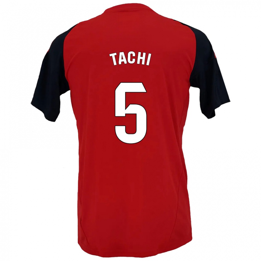 Hombre Camiseta Tachi #5 Rojo Negro 1ª Equipación 2024/25 La Camisa Perú