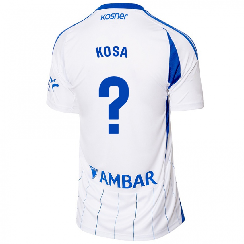 Hombre Camiseta Sebastian Kosa #0 Rojo Blanco 1ª Equipación 2024/25 La Camisa Perú