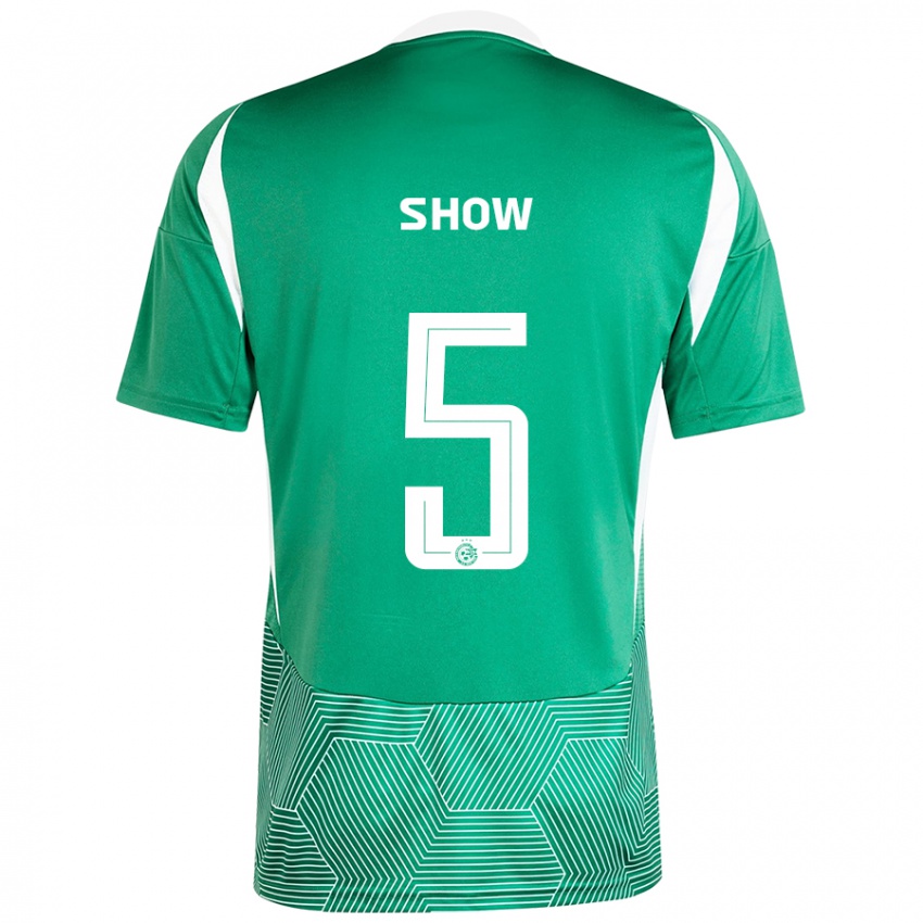 Hombre Camiseta Show #5 Verde Blanco 1ª Equipación 2024/25 La Camisa Perú