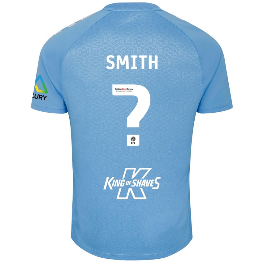 Hombre Camiseta Jayden Smith #0 Azul Blanco 1ª Equipación 2024/25 La Camisa Perú