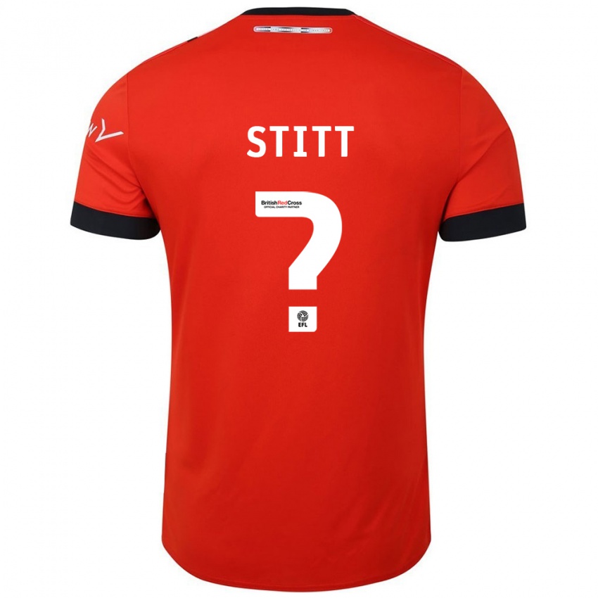 Hombre Camiseta Dylan Stitt #0 Naranja Negro 1ª Equipación 2024/25 La Camisa Perú