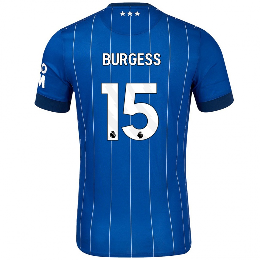 Hombre Camiseta Cameron Burgess #15 Azul Marino 1ª Equipación 2024/25 La Camisa Perú