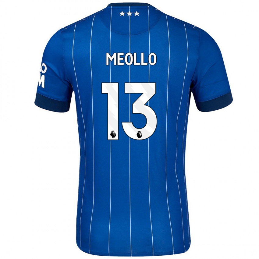 Hombre Camiseta Nina Meollo #13 Azul Marino 1ª Equipación 2024/25 La Camisa Perú