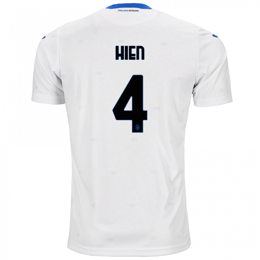 Hombre Camiseta Isak Hien #4 Blanco 2ª Equipación 2024/25 La Camisa Perú