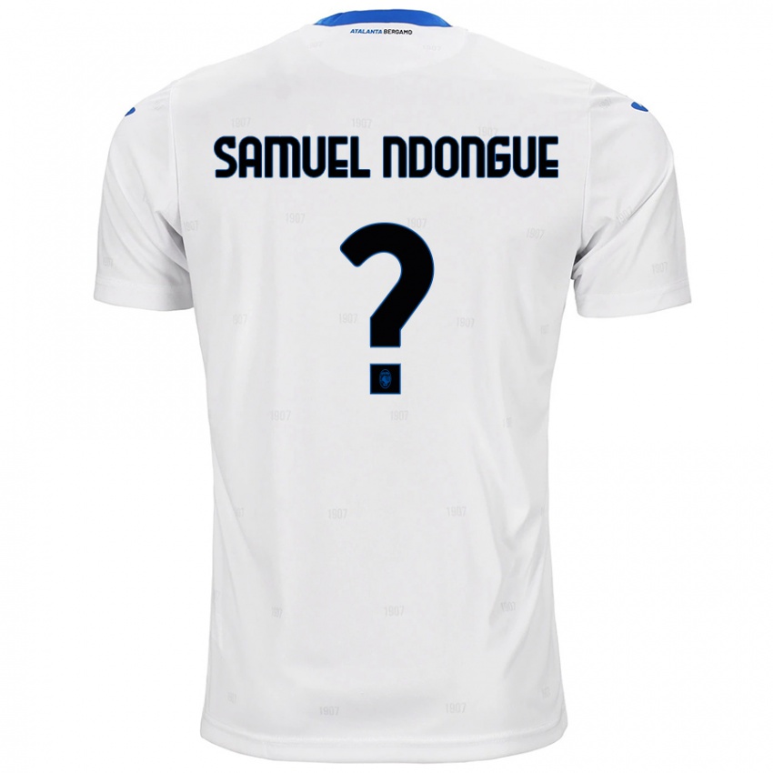 Hombre Camiseta Frederick Samuel Ndongue #0 Blanco 2ª Equipación 2024/25 La Camisa Perú