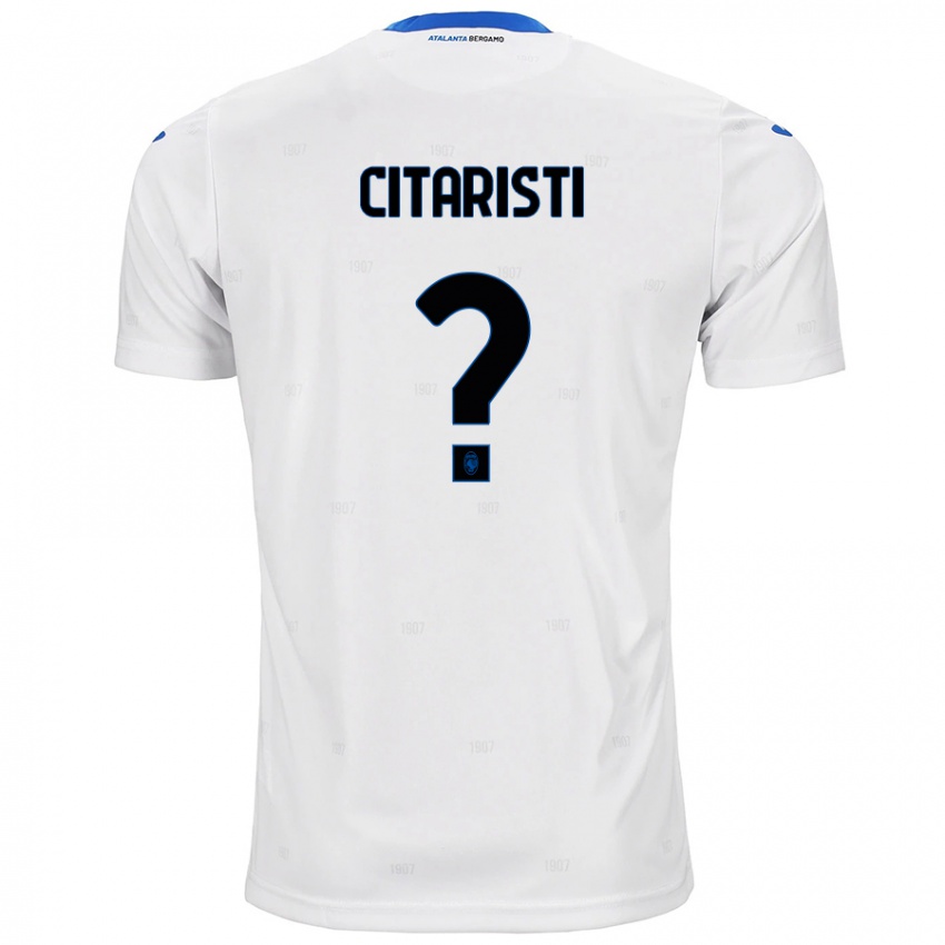 Hombre Camiseta Christian Citaristi #0 Blanco 2ª Equipación 2024/25 La Camisa Perú