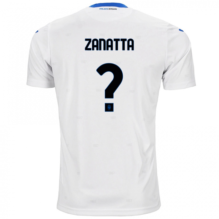 Hombre Camiseta Giovanni Zanatta #0 Blanco 2ª Equipación 2024/25 La Camisa Perú