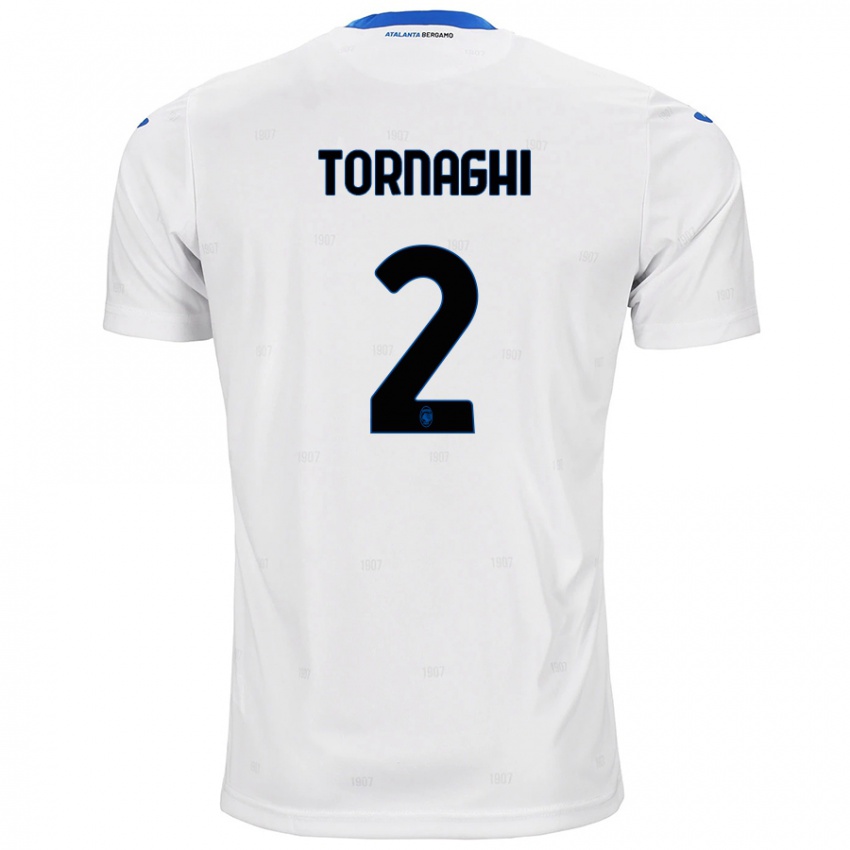 Hombre Camiseta Pietro Tornaghi #2 Blanco 2ª Equipación 2024/25 La Camisa Perú