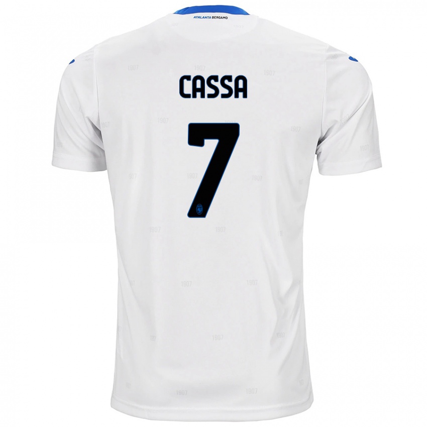 Hombre Camiseta Federico Cassa #7 Blanco 2ª Equipación 2024/25 La Camisa Perú