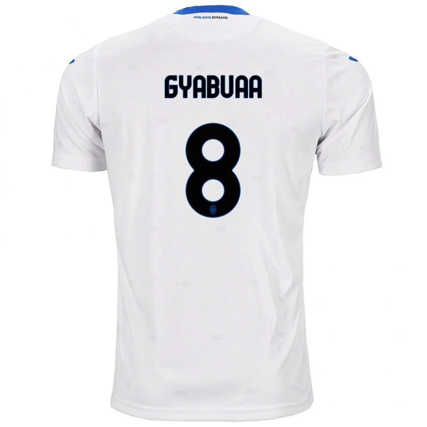 Hombre Camiseta Emmanuel Gyabuaa #8 Blanco 2ª Equipación 2024/25 La Camisa Perú