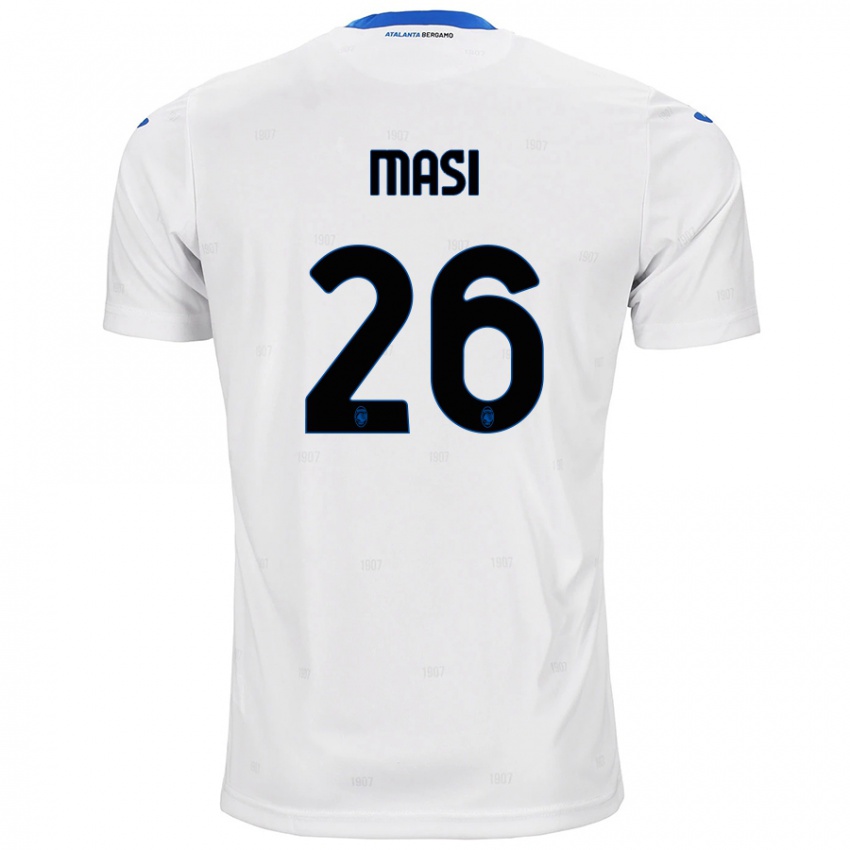 Hombre Camiseta Alberto Masi #26 Blanco 2ª Equipación 2024/25 La Camisa Perú