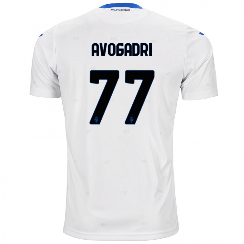 Hombre Camiseta Lorenzo Avogadri #77 Blanco 2ª Equipación 2024/25 La Camisa Perú