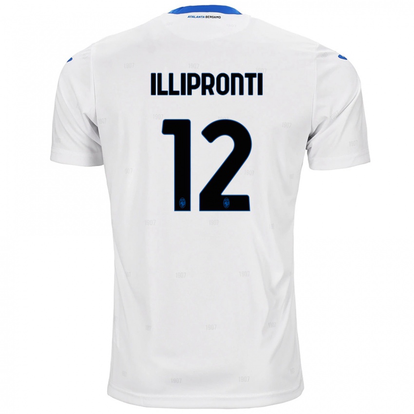 Hombre Camiseta Filippo Illipronti #12 Blanco 2ª Equipación 2024/25 La Camisa Perú