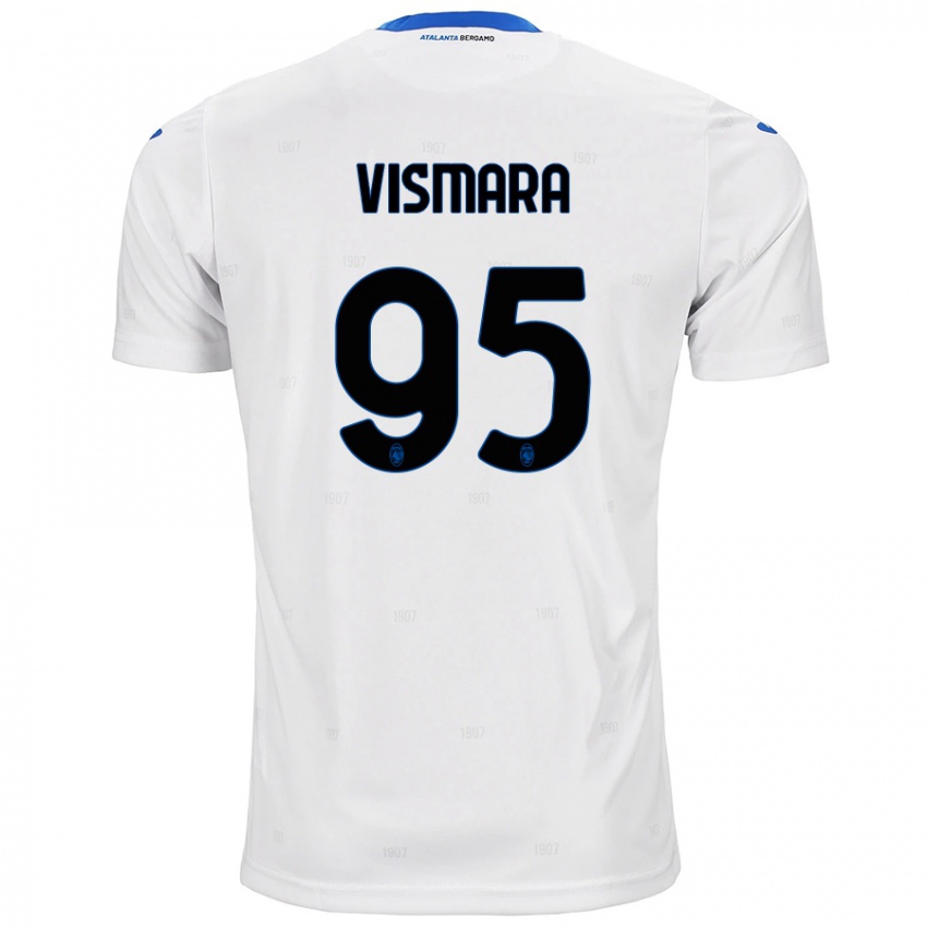 Hombre Camiseta Paolo Vismara #95 Blanco 2ª Equipación 2024/25 La Camisa Perú