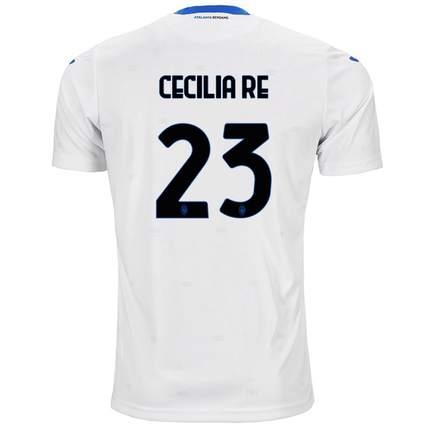 Hombre Camiseta Cecilia Re #23 Blanco 2ª Equipación 2024/25 La Camisa Perú