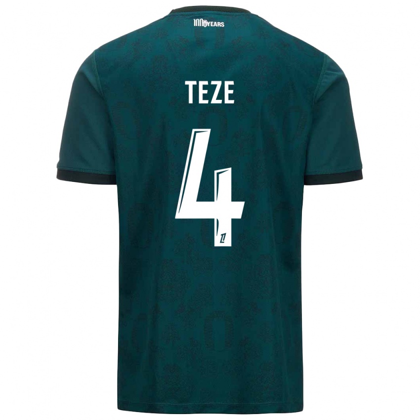 Hombre Camiseta Teze #4 Verde Oscuro 2ª Equipación 2024/25 La Camisa Perú