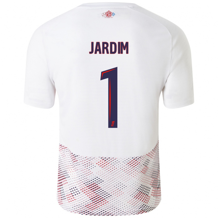 Hombre Camiseta Leo Jardim #1 Blanco Azul Real 2ª Equipación 2024/25 La Camisa Perú