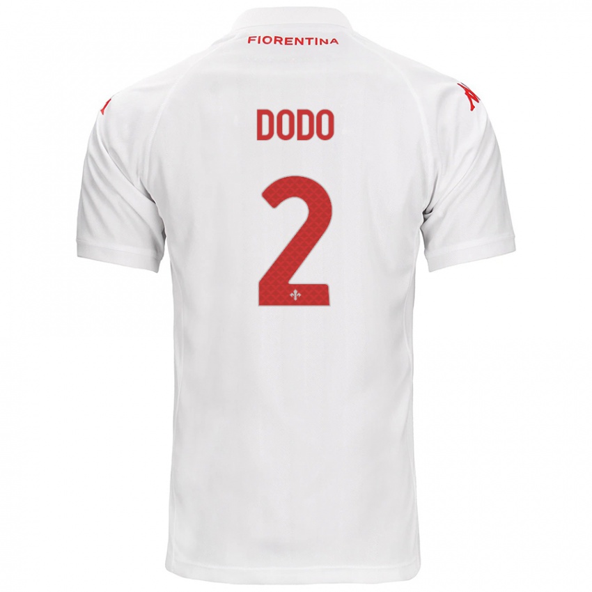 Hombre Camiseta Dodô #2 Blanco 2ª Equipación 2024/25 La Camisa Perú