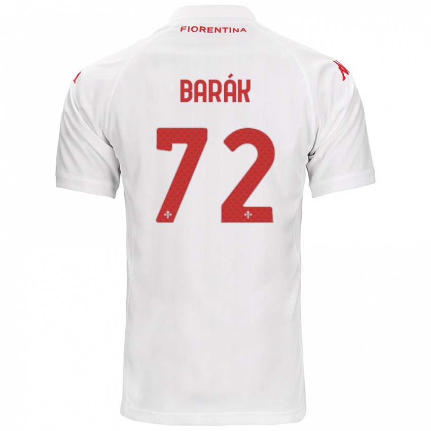 Hombre Camiseta Antonin Barak #72 Blanco 2ª Equipación 2024/25 La Camisa Perú