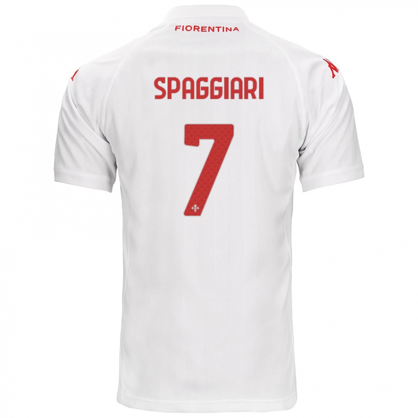 Hombre Camiseta Riccardo Spaggiari #7 Blanco 2ª Equipación 2024/25 La Camisa Perú