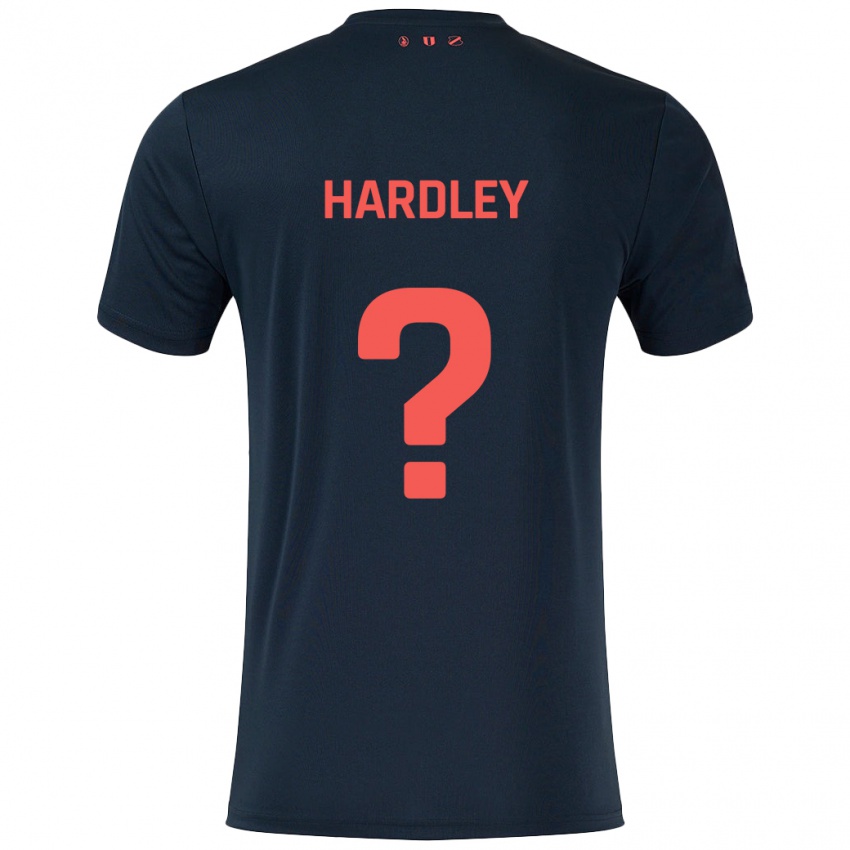 Hombre Camiseta Björn Hardley #0 Negro Rojo 2ª Equipación 2024/25 La Camisa Perú