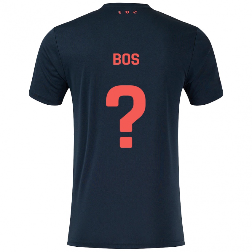 Hombre Camiseta Torben Bos #0 Negro Rojo 2ª Equipación 2024/25 La Camisa Perú