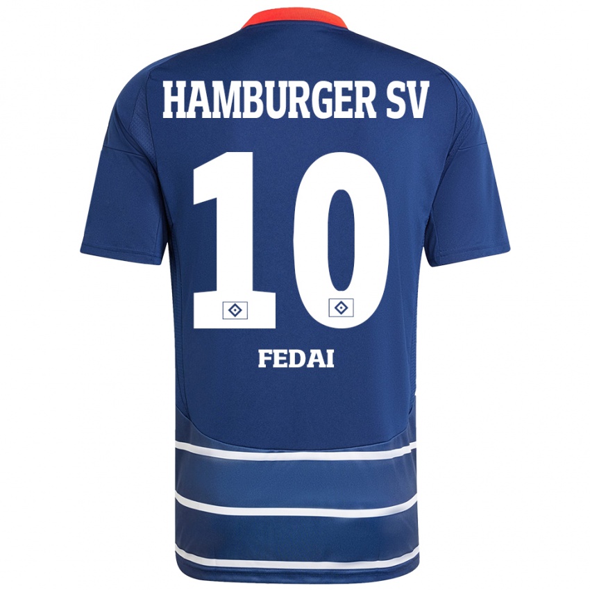 Hombre Camiseta Martin Fedai #10 Azul Oscuro 2ª Equipación 2024/25 La Camisa Perú