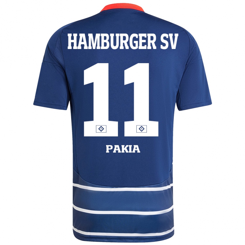 Hombre Camiseta Ware Pakia #11 Azul Oscuro 2ª Equipación 2024/25 La Camisa Perú